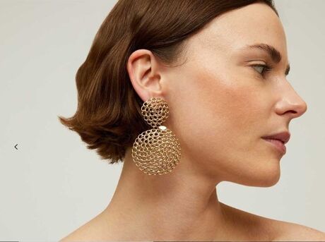 Boucles d'oreilles Gas Onde gourmette or gm