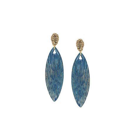 Boucles d'oreilles Nature Linapacan bleues