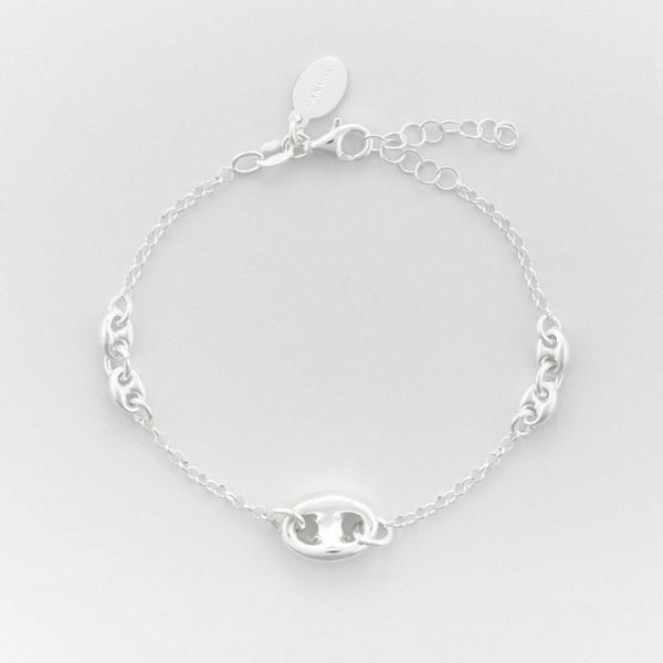 Bracelet Canyon en argent 925 Grain de café