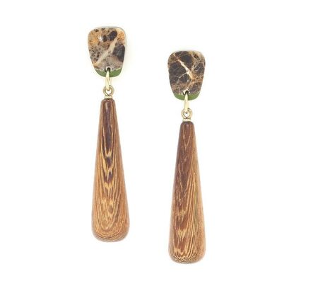 Boucles d'oreilles Nature Komodo goutte Hiver 2025
