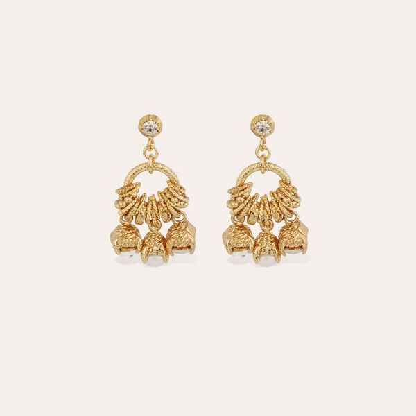 Boucles d'oreilles Gas Luce Maranzana dorées
