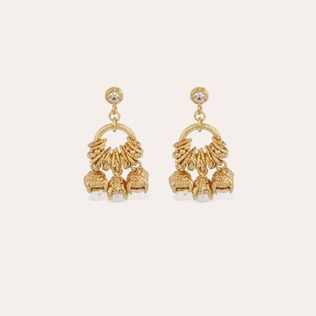 Boucles d'oreilles Gas Luce Maranzana dorées