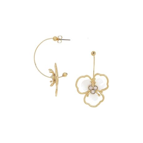 Boucles d'oreilles Franck Herval Créoles fleurs Lisette Hiver 2025