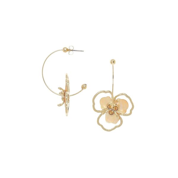 Boucles d'oreilles Franck Herval Créoles fleurs Lisette Hiver 2025
