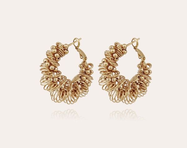 Boucles d'oreilles Gas Tourbillon pm dorées