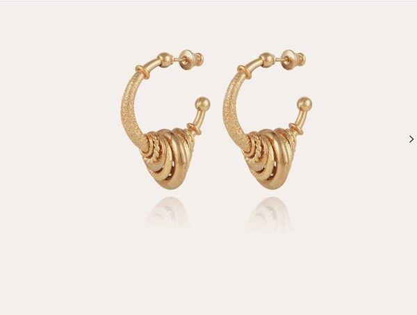 Boucles d'oreilles Gas Créoles Maranzana pm dorées