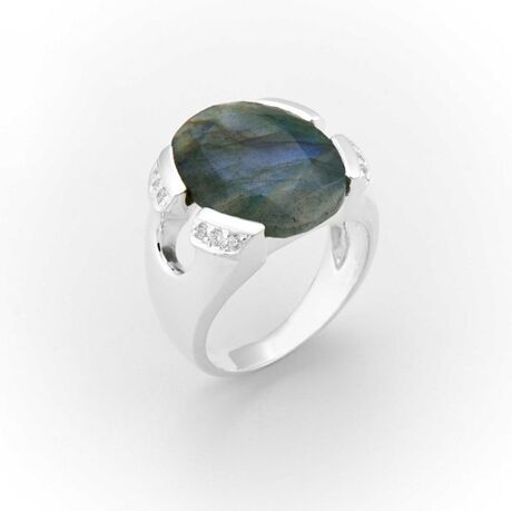 Bague Canyon en argent 925 labradorite