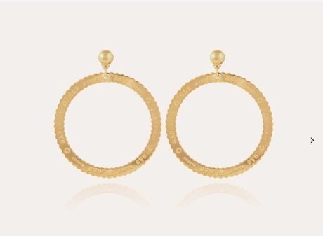 Boucles d'oreilles Gas Bolduc pm dorées