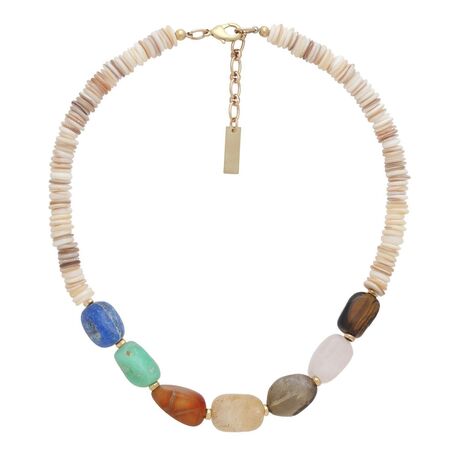 Collier Nature Minerama court 7 pierres Eté 2026