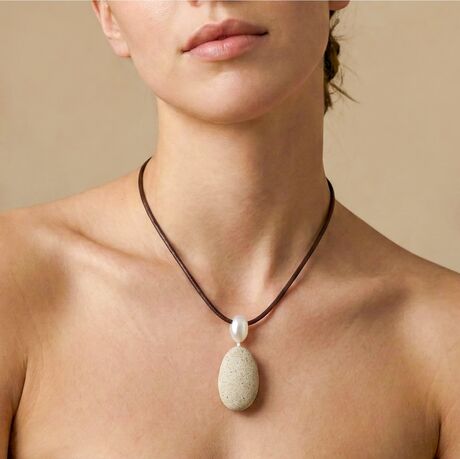 Collier Nature Bora bora court pendentif Hiver 2026