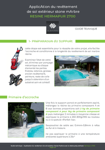 Kit moquette de pierre 50M2 Granulat de Marbre - Main Image