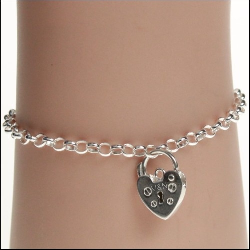 Bracelet Cadenas En Acier Inoxydable Argenté - Longueur 15-16 Cm - Neuf Sans Emballage