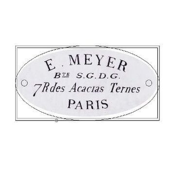 Plaque laiton ovale ancienne