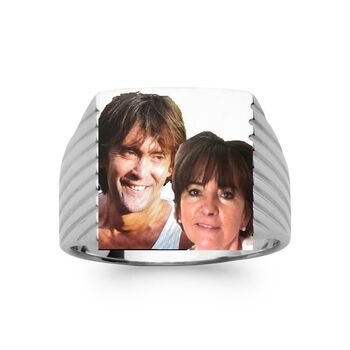 Chevalière argent personnalisée