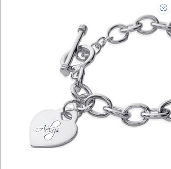 Bracelet maille coeur