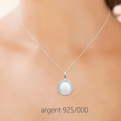 Pendentif Coeur en Argent 925, Personnalisable - Naïades - Ocarat Pendentif Coeur en Argent 925, Personnalisable - Naïades - Ocarat