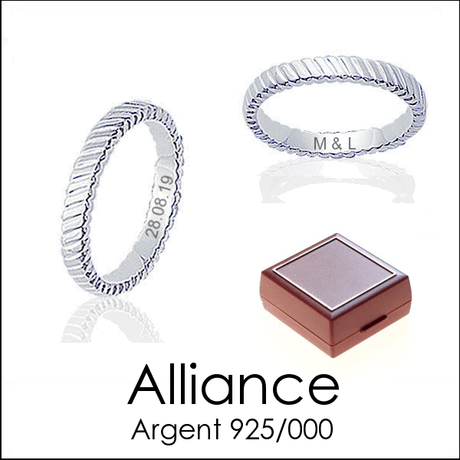 Alliance personnalisee gravure comprise