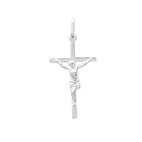 Croix catholique argent