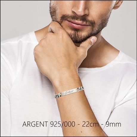 Gourmette homme 9mm
