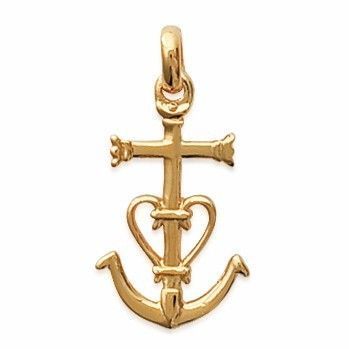 Pendentif croix camarguaise