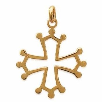 Pendentif Croix Huguenote MD Argent 925‰ Rhodié - Bijou Laperledargent Avec Écrin Et Certificat