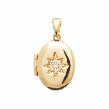 Pendentif en plaqué or et oxydes de zirconium - gem atelier bijoux Pendentif en plaqué or et oxydes de zirconium - gem atelier bijoux