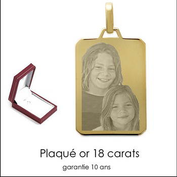 Médaille rectangle X 2