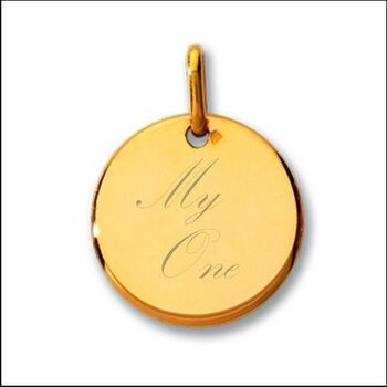 Médaille ronde or 750/000