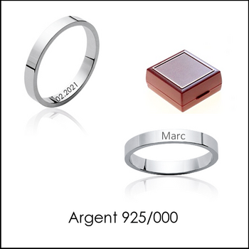 Anneau argent 925/000