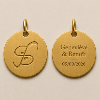 Médaille ronde massive