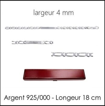 Gourmette F largeur : 4 mm