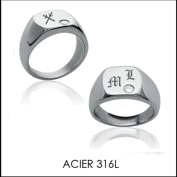 Bague homme a discount graver