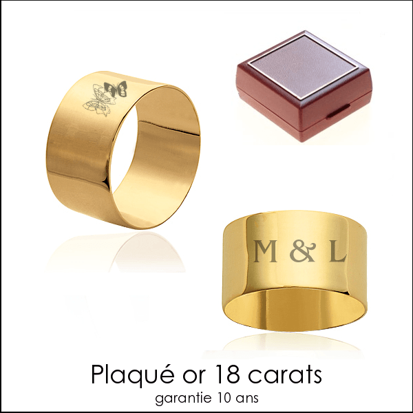 Bague tube 18 carats
