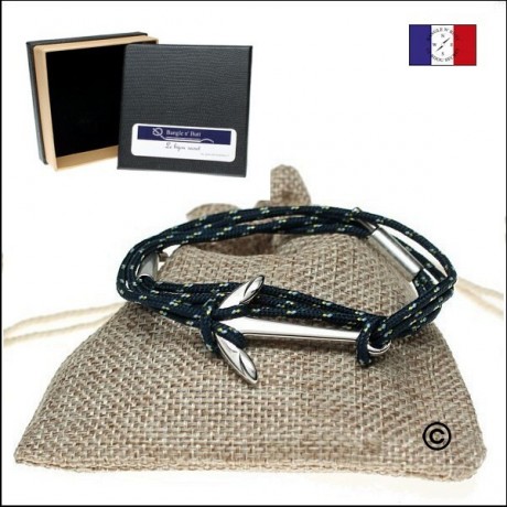 Bracelet marin ancre