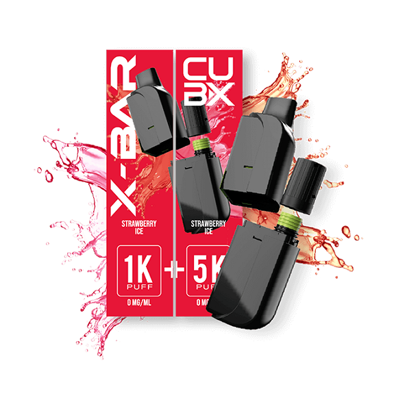 Pods X-BAR CUBX - Fraise Glacée