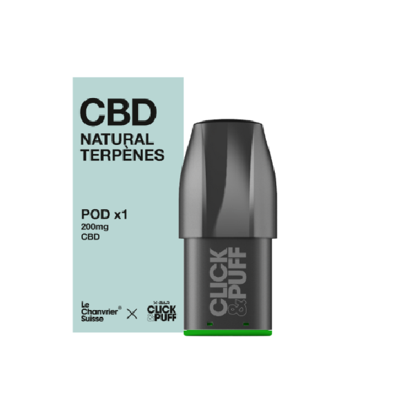 POD X-BAR CLICK & PUFF - CBD Terpènes Naturels - 200 mg