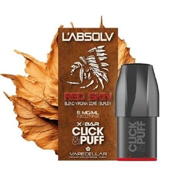 Pod X-BAR CLICK & PUFF - VAPE CELLAR - L'ABSOLV - Red Skin