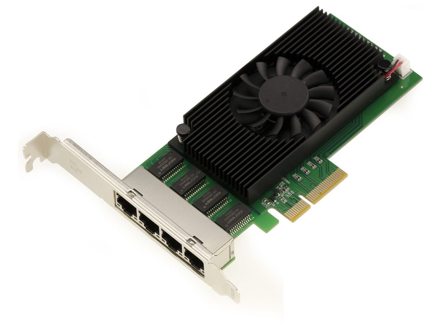 RJ45-Netzwerkkarten von 1G bis 10G: 1 bis 8 Ports, ausgestattet mit Chipsätzen von Intel, Realtek, Broadcom und Aquantia für zuverlässige Leistung