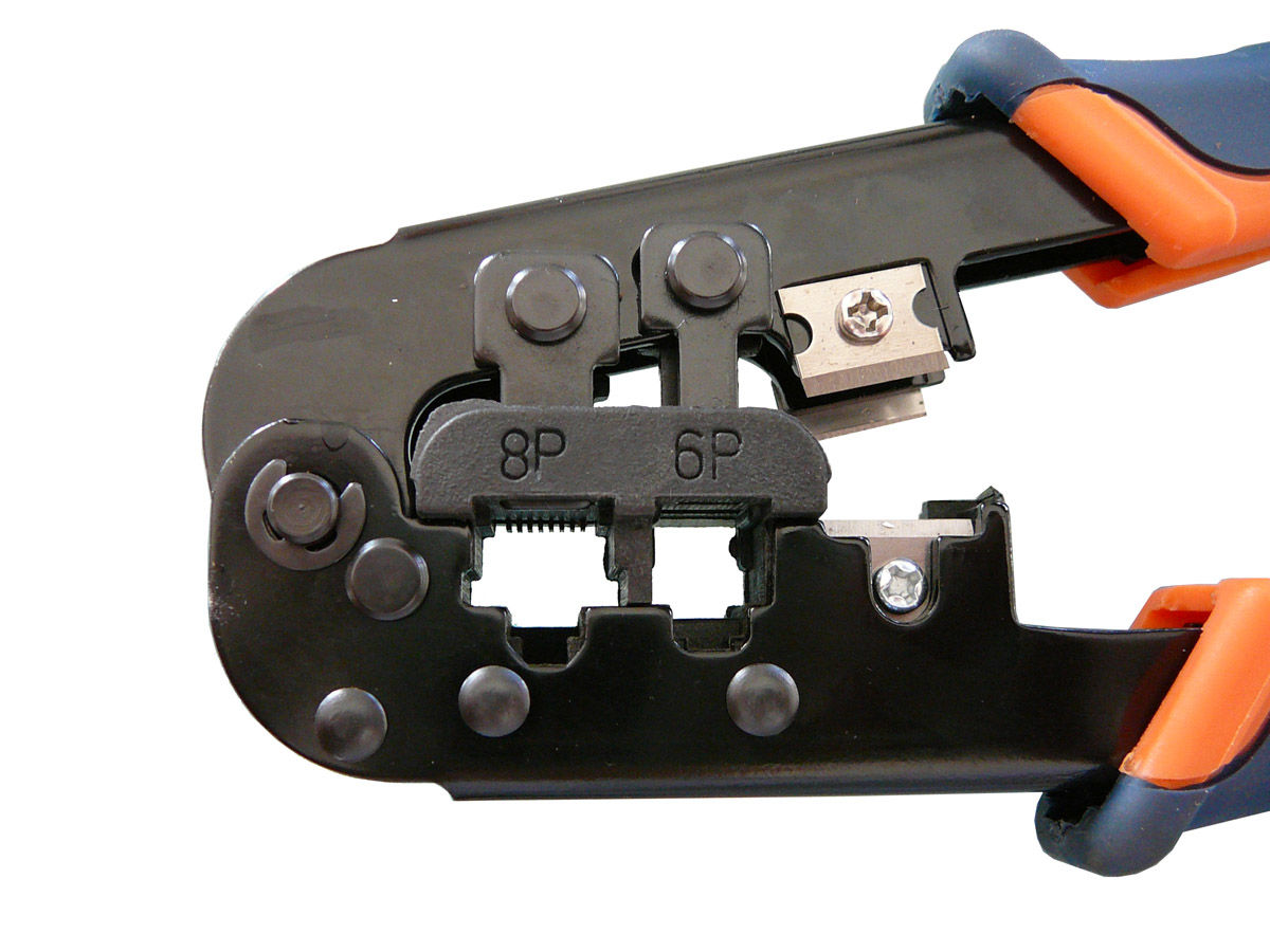 Pince à Sertir les Fiches RJ45 8P8C RJ12 6P6C RJ11 6P4C - AVEC CREMAILLERE - Imagen 3 de 3