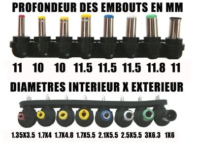 Alimentation 12V Universelle pour Portables - 70 WATTS - Photo 3/3