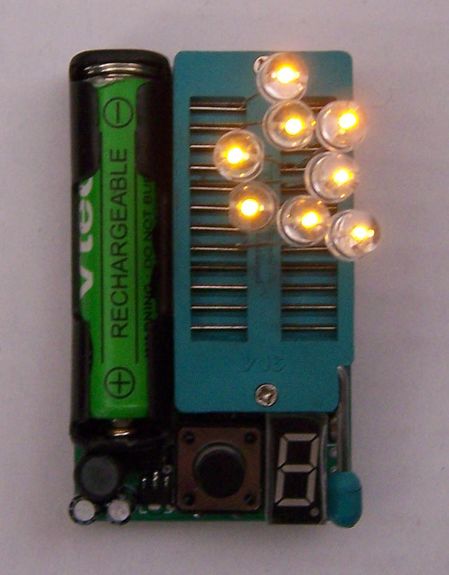 IC tester (74, 74LS, 74HC, CD4000, HEF4000 series) LED diodes