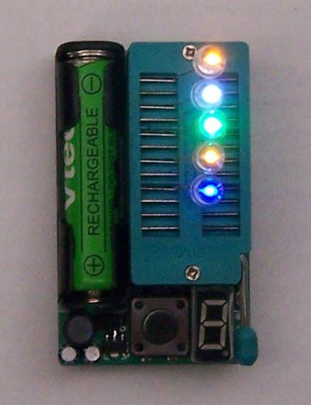 IC tester (74, 74LS, 74HC, CD4000, HEF4000 series) LED diodes