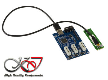Riser converter M2 PCIe M Key to PCI Express 3 port PCIe 1x