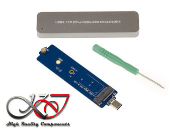 JMT USB 3.0 M.2 NVME Custodia Rigida Esterna RTL9210 ChipPCI-e X4 X2 M2 A Tipo A M Key SSD Case Box Supporto 2280 2260 2242 4TB HDD Card Adapter - Foto 4