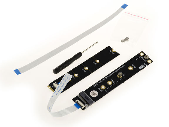 Riser M.2 B Key flexible - Length 15 and 20cm For port M2 SATA B or B+M ...
