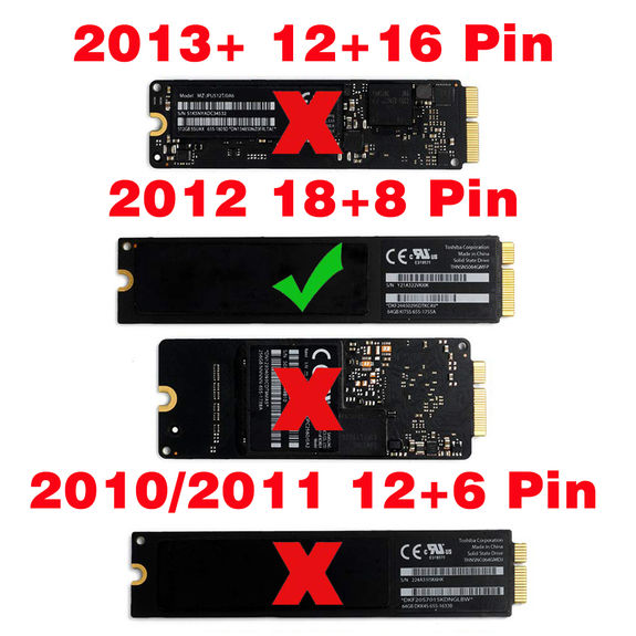 Aluminium USB 3.0 Case For MACBOOK SSD ANNEE 2012 SSD 8+18 PIN ANNEE 2012 SSD 8+18 PIN