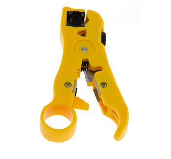 Quick Stripper for coaxial and network cabling. Coax compatible RG59 RG6 RG11 RJ11 RJ12 RJ45