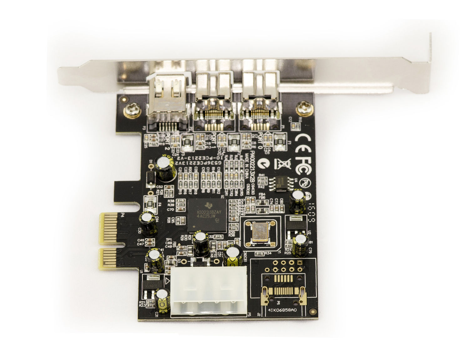 ペケエス PCIE FIREWIRE 400 800 IEEE1394 A+B TI TEXAS INSTRUMENTS XIO2213BZAY