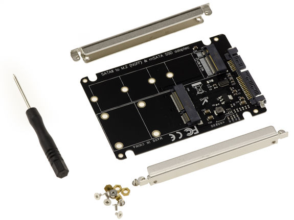 Adaptateur MSATA Vers M.2 NGFF B+M - Carte SSD MSATA Vers M2 Pour Disque Dur - Plug And Play
