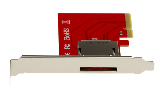 PCIe 4X controller card for XQD 2.0 cards - Compatible with Sony G Series, Lexar, etc...